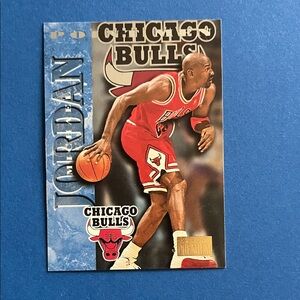 Michael Jordan Chicago Bulls Basketball Card - Red Jersey